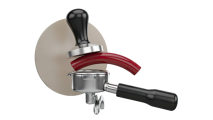 Espresso Machine Portafilter with Tamper and Dosing Funnel