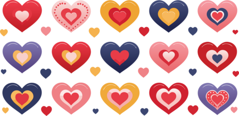 seamless pattern with hearts
