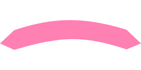 Geometric Pink Arched Banner with Pointed Ends for Professional Certificates and Titles