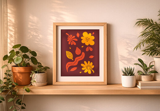 Wooden Frame Mockup