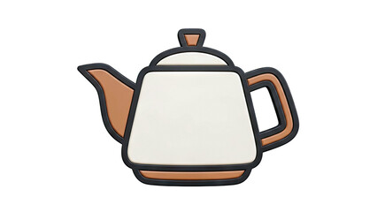 Obraz premium Modern Teapot Icon