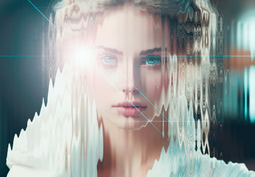 Flare Glass Distortion Photo Effect