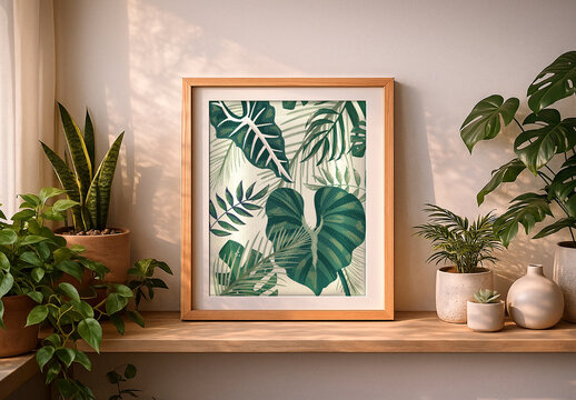 Wooden Frame Mockup