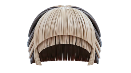 Pleated Hair-like Sculpture