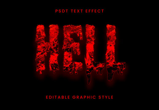 Drip Burned Melted Text Effect