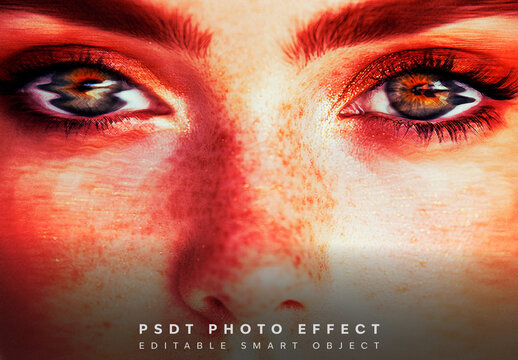 Heat Distortion Glitch Photo Effect