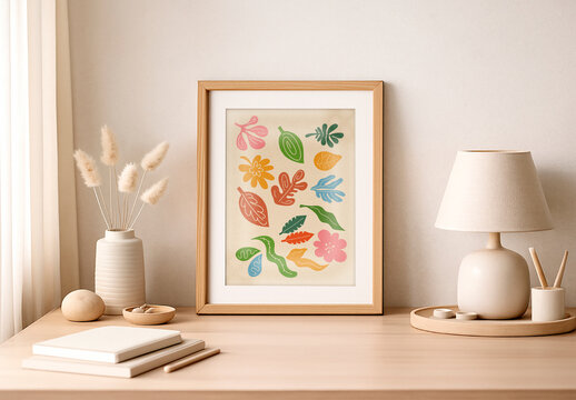 Wooden Frame Mockup