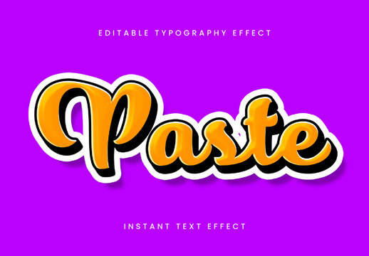 Orange And Black Urban Sticker Text Effect Script Bubble Outline Font