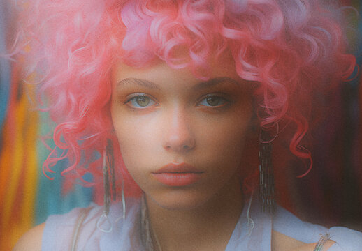 Pink And White Soft Blur Photo Effect