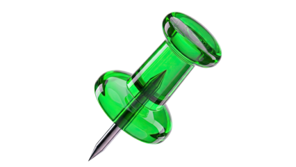 Green Glass Thumbtack