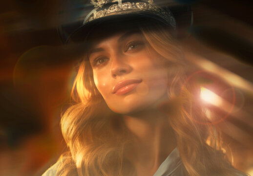 Orange And Black Motion Blur Photo Effect