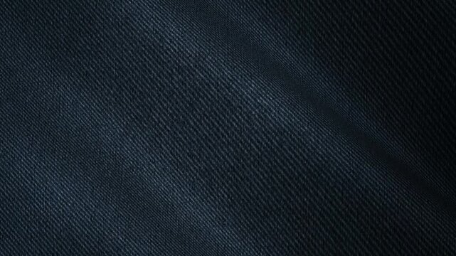 Dark Navy Blue Denim Texture Waves With Gentle Flowing Motion Revealing Dense Weave Depth Authentic Texture and Classic Textile Character Elite Background for Timeless Visuals
