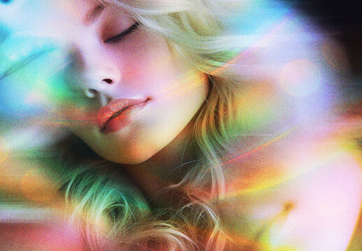 Dreamy Holographic Prism Photo Effect