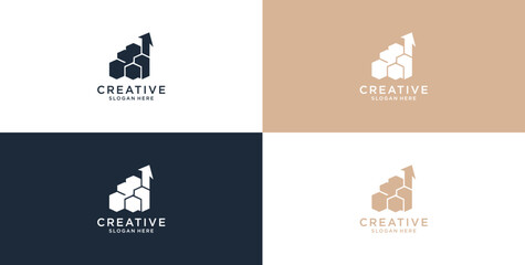 modern technology icon logo design