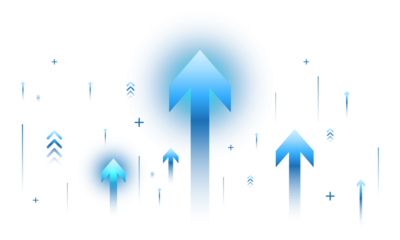 Financial Business Growth Arrow Chart PNG on Transparent Background