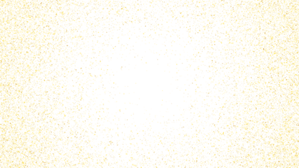 Gold glitter sparkles isolated on transparent background