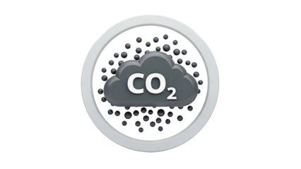 CO2 Emission Cloud Icon