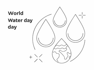 Eco Water Drop Vector Illustration on white background