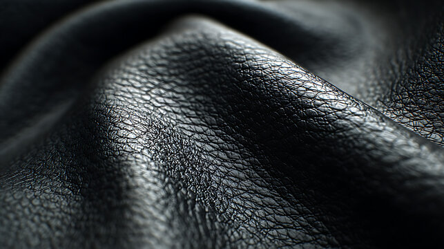 Black Leather Texture Close Up Macro Detail graphic