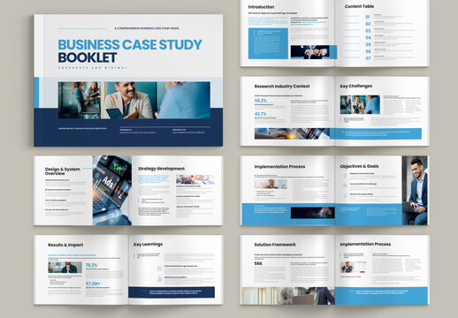 Case Study Booklet Landscape Template