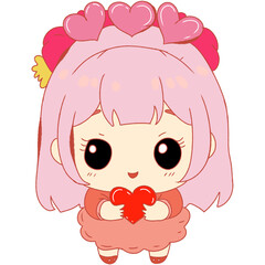 pink girl heart 