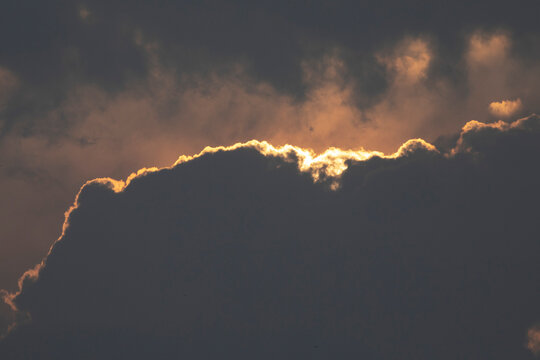 Thunderstorm Dark Clouds Dramatic Sky Scene