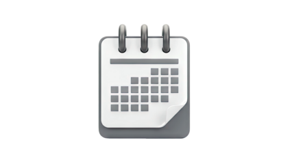 3D Icon of a Calendar