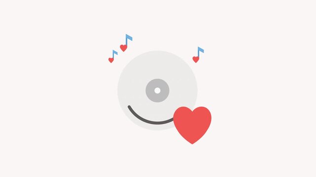 Love Music Animation Icon