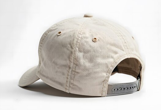 Light beige baseball cap with an adjustable strap, perfect for casual wear or sun protection. basball cap