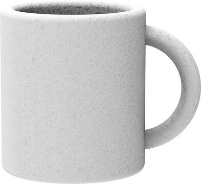 White Ceramic Coffee Mug 3D