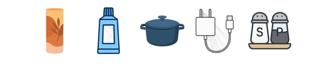 Kitchen Utensils and Spices.