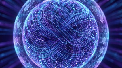 Abstract cloud computing tech. Safe encrypted storage, personal data protection, verified encription tech. Security protocol wireless file transfer drive service. Global database, online information