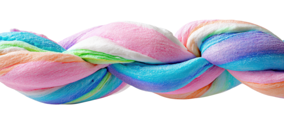 Candy Twist: A vibrant close-up of a twisted candy, showcasing the colorful layers and enticing textures that offer a delightful sweet treat.