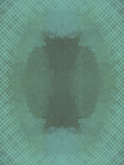Vertical Emerald Green Textured Background with Hand-Drawn Linear Hatching, Abstract Artistic Frame with Soft Blur and Rich Teal Gradients.