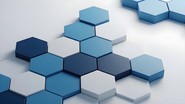 Ilustraci&oacute;n 3D de fondo de objeto hexagonal