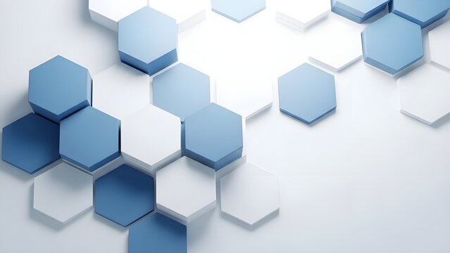 Ilustraci&oacute;n 3D de fondo de objeto hexagonal