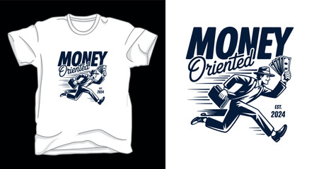 Fototapeta premium Money orient finance motivational graphic vector art t-shirt design print