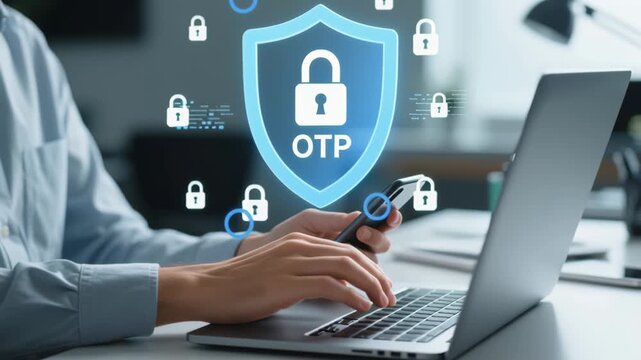 Digital identity verification secure login and online access with encrypted data and user authentication protecting privacy for safe digital interaction in modern technology environment