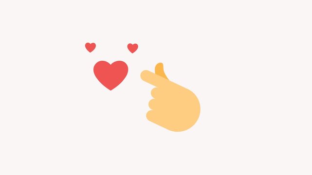 Finger Heart Animation Icon