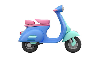 Fototapeta premium Cartoon Scooter