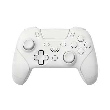 White video game controller isolated