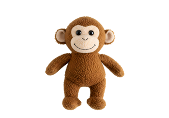 Adorable plush monkey toy for children's playtime