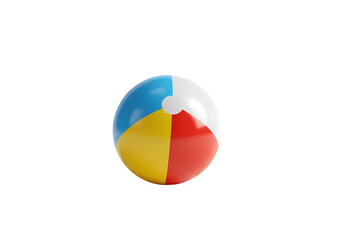 Colorful beach ball fun for summer vacation vibes