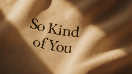 Kindness message on paper held in hand, expressing gratitude.