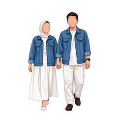 Couple Holding Hands Walking Together 1.