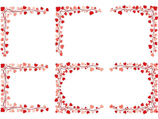 Decorative Heart Border Designs for Valentine's Day and Celebrations