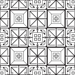 A captivating black and white seamless geometric pattern for modern decorative background designs