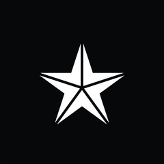 Obraz premium White star shaped object serves as holiday decoration and symbol of celebration on black background