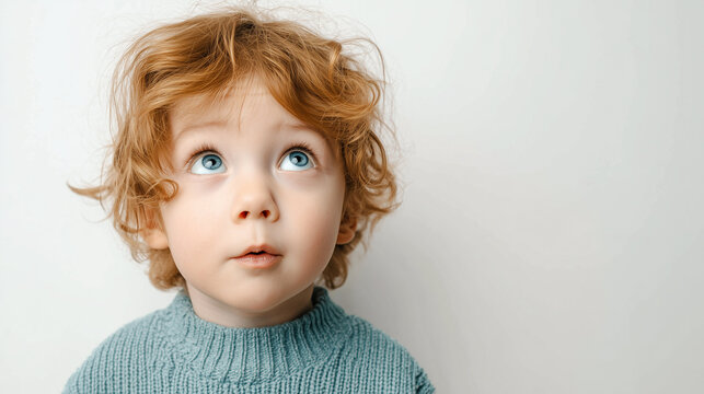 何かを思いついた子ども