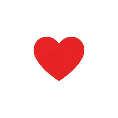 Vibrant red heart symbolizing love and affection isolated on transparent background